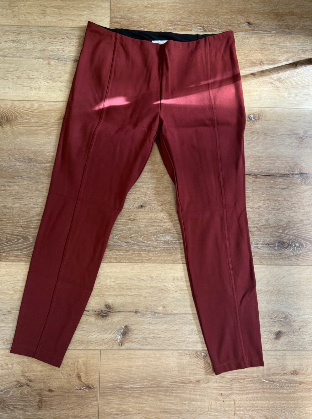 Rachel Zoe Burgundy Front Seam Ankle Pants Size 14